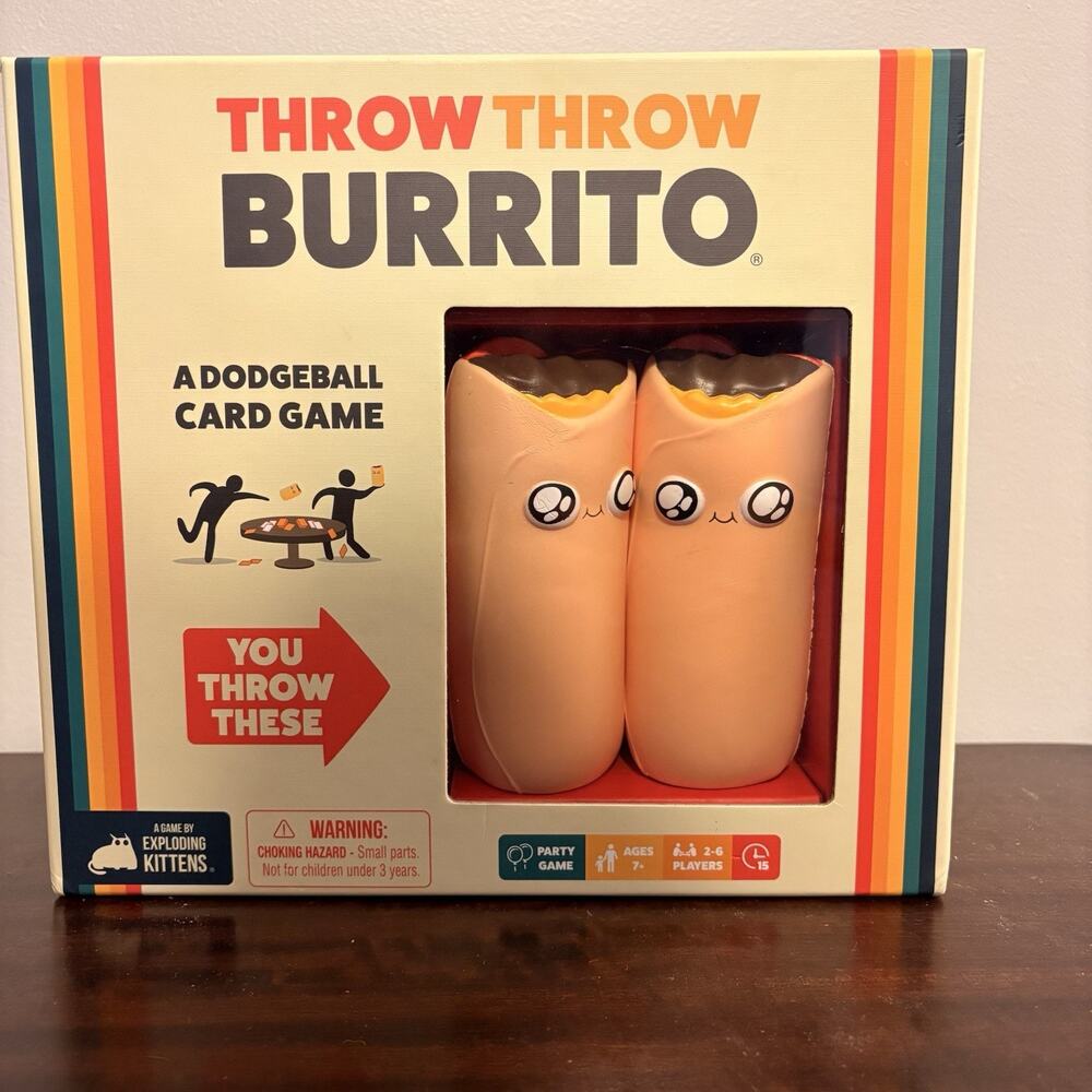 Throw Throw Burrito Card Game by Exploding Kittens Missing One Piece